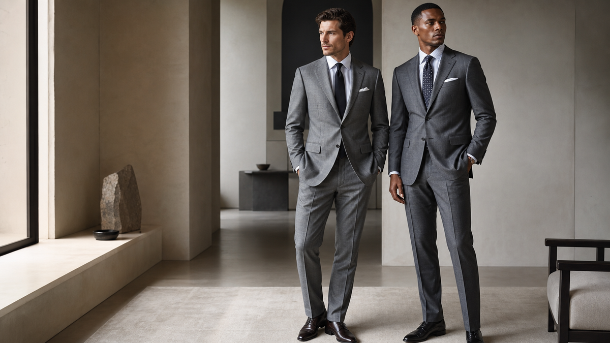 Custom Sharkskin Suits