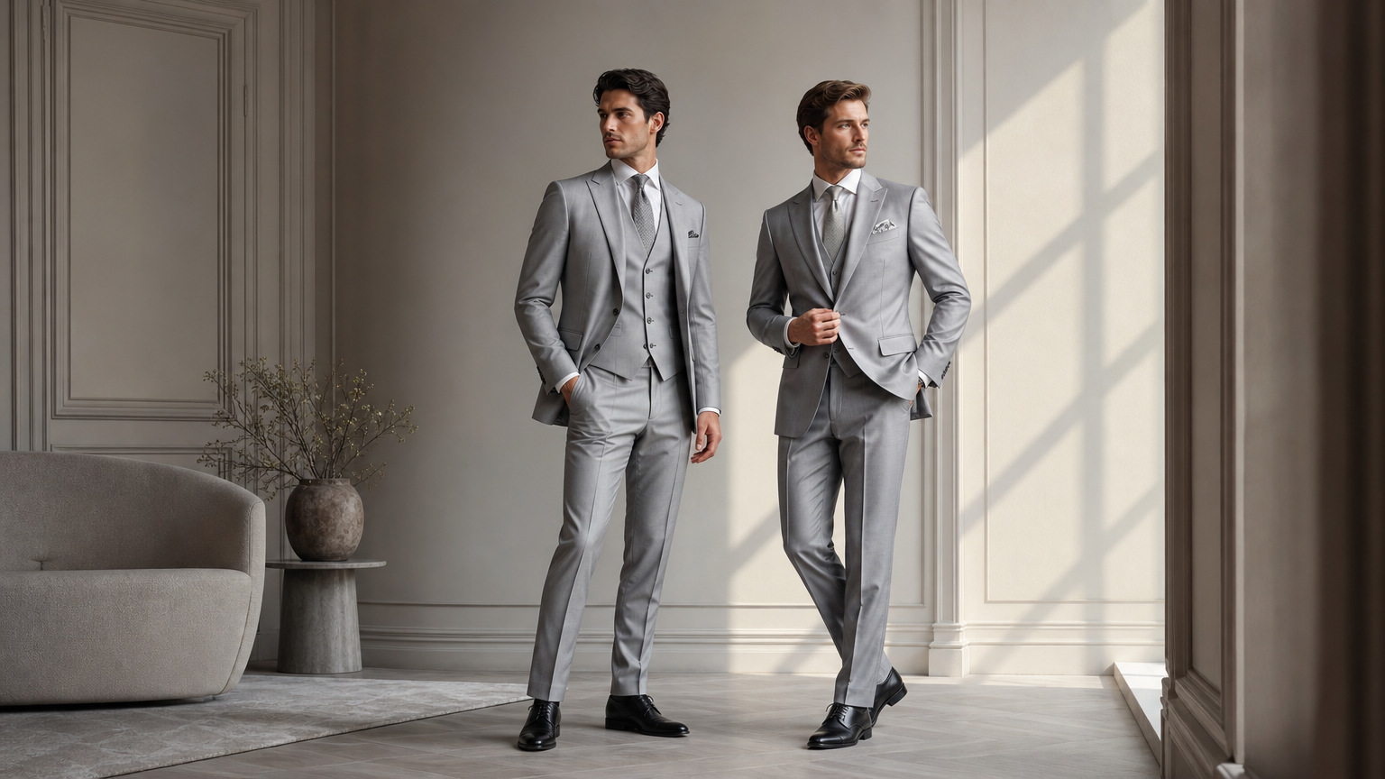 Custom Silver Suits
