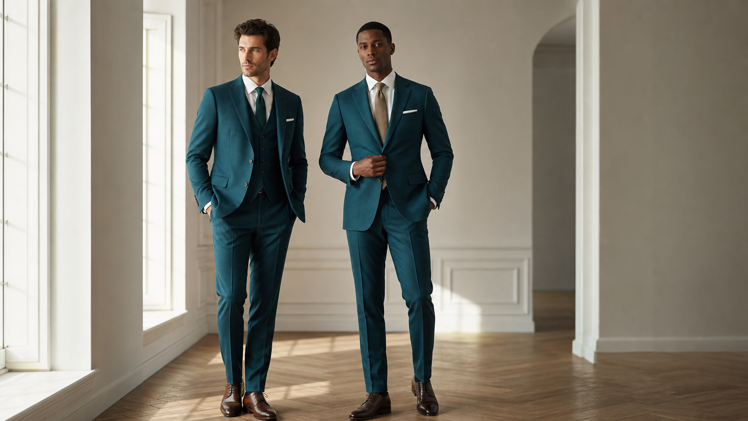 Custom Teal Suits
