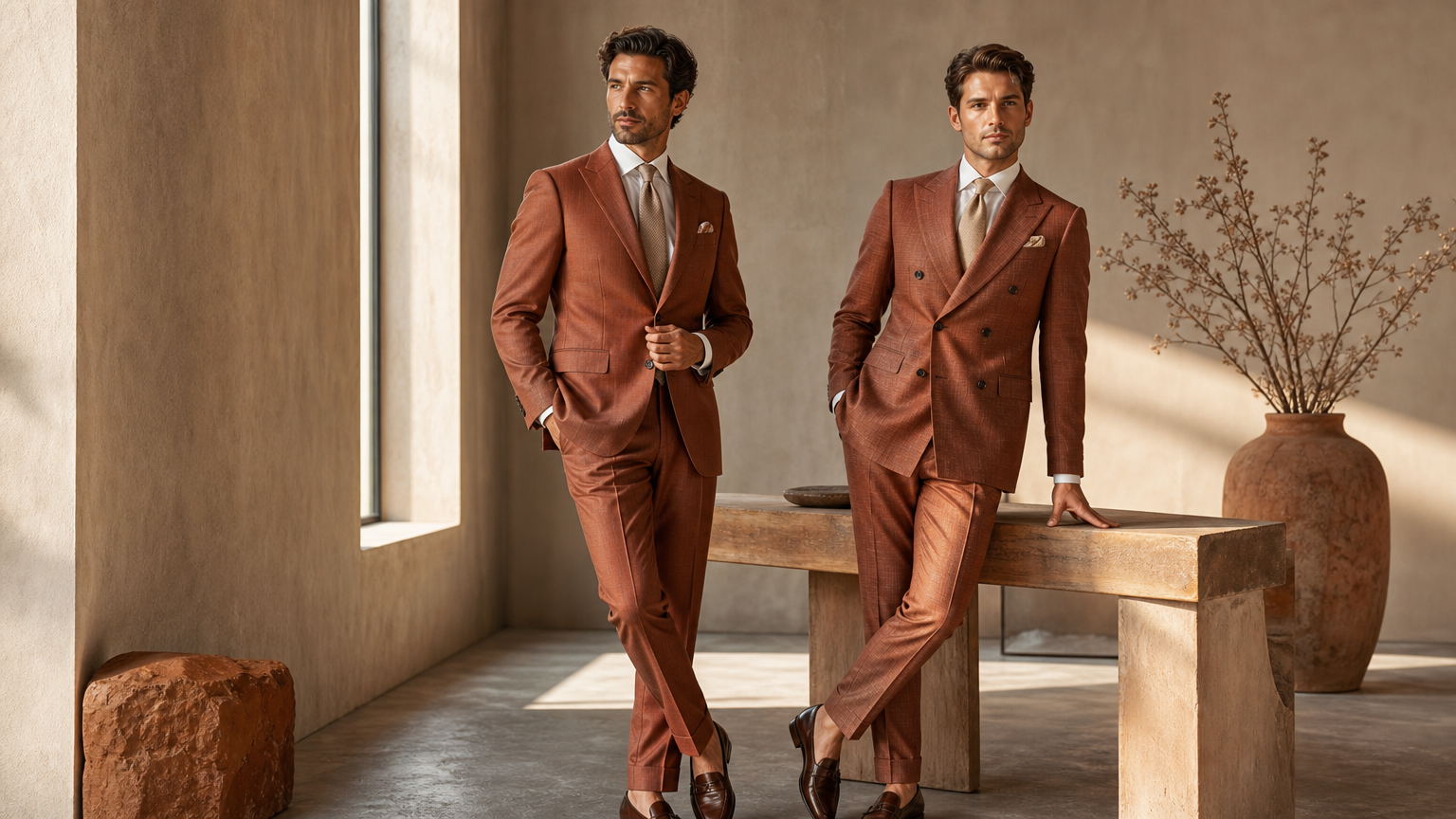 Custom Terracotta Suits
