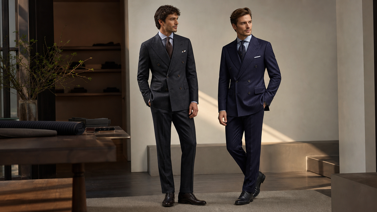 Double-Breasted Suits | Custom Made & Tailored