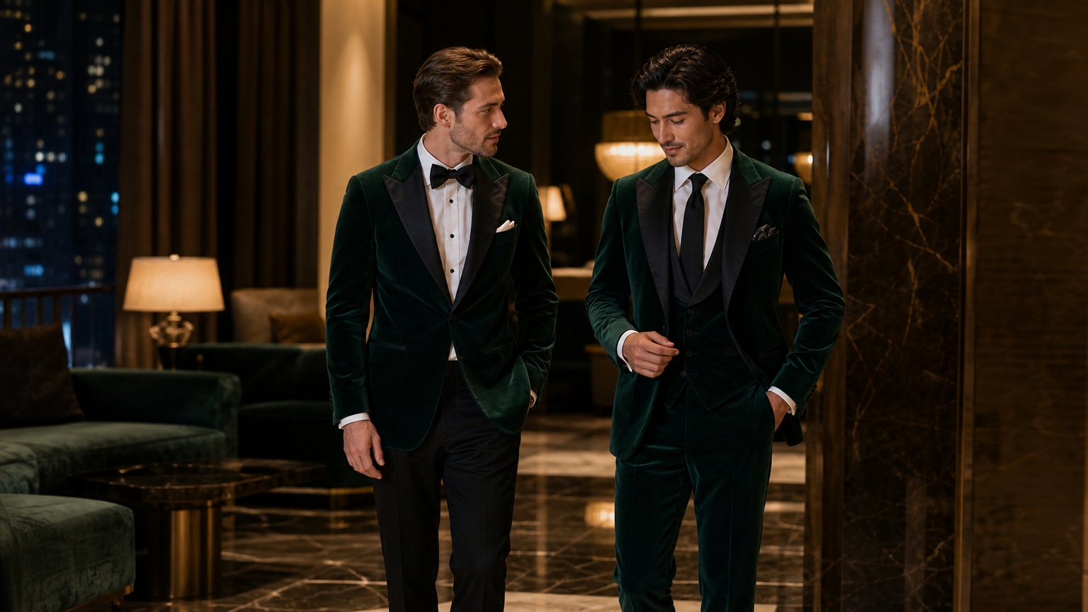 Emerald Green Velvet Suits | Custom Made to Measure