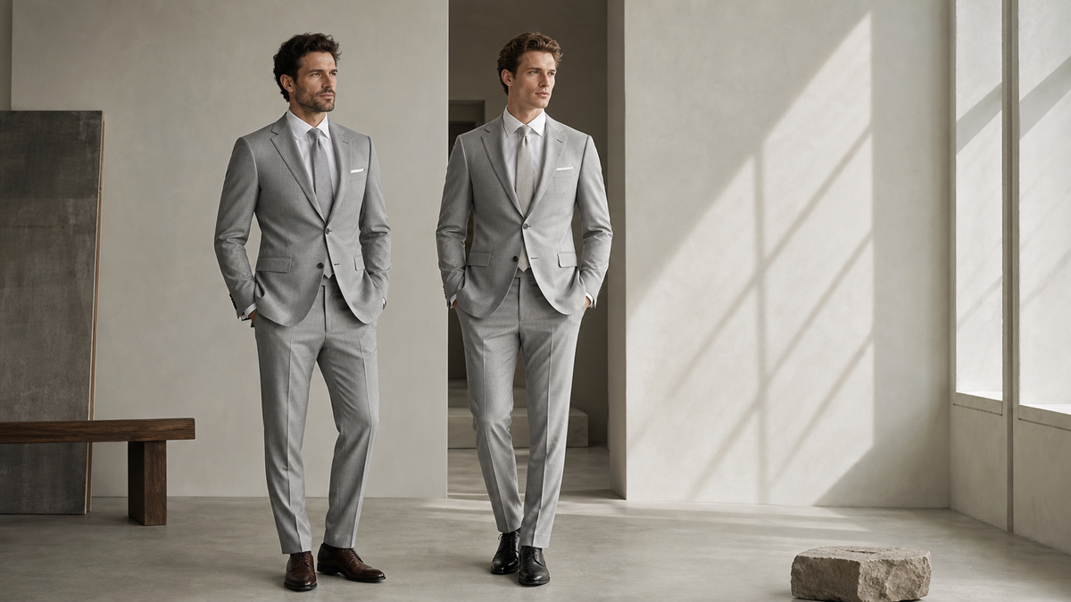 Light Grey Suits | Custom Made & Made to Measure