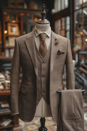 Black Wool Suit — Custom Made to Measure — 2
