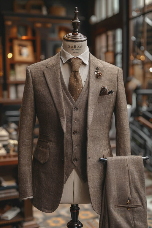 White Wool Suit — Custom Made to Measure