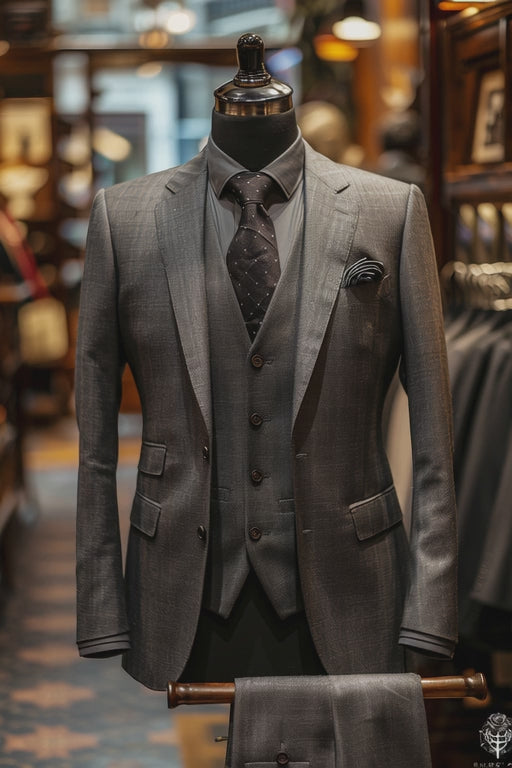 Black Wool Suit — custom made to measure men's suit by SuitedNoir
