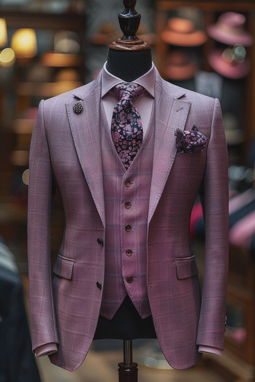 Men's Navy Wool Suit — custom made to measure by SuitedNoir