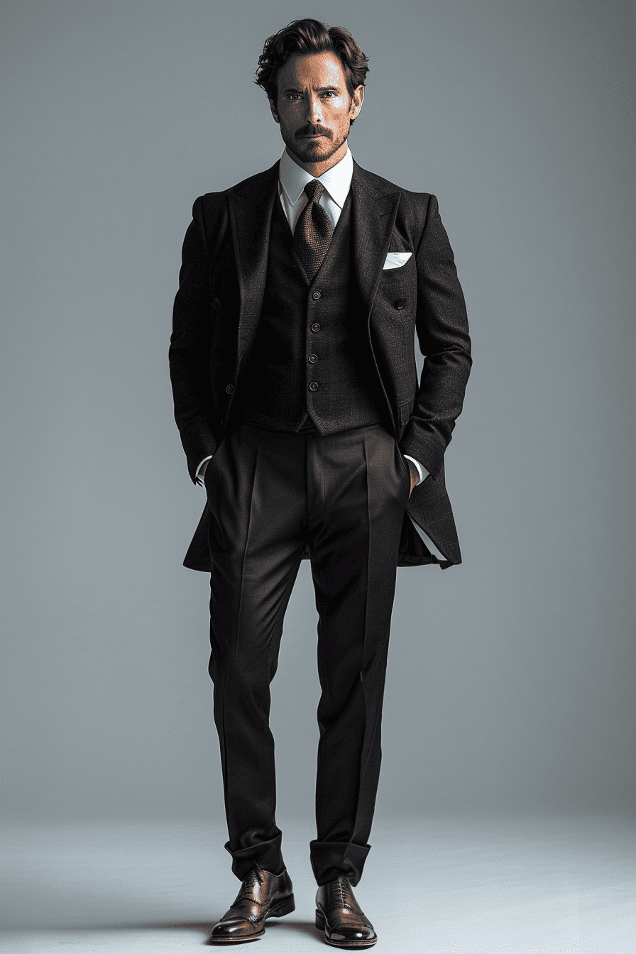 Black Silk Blend Tuxedo — Custom Made to Measure