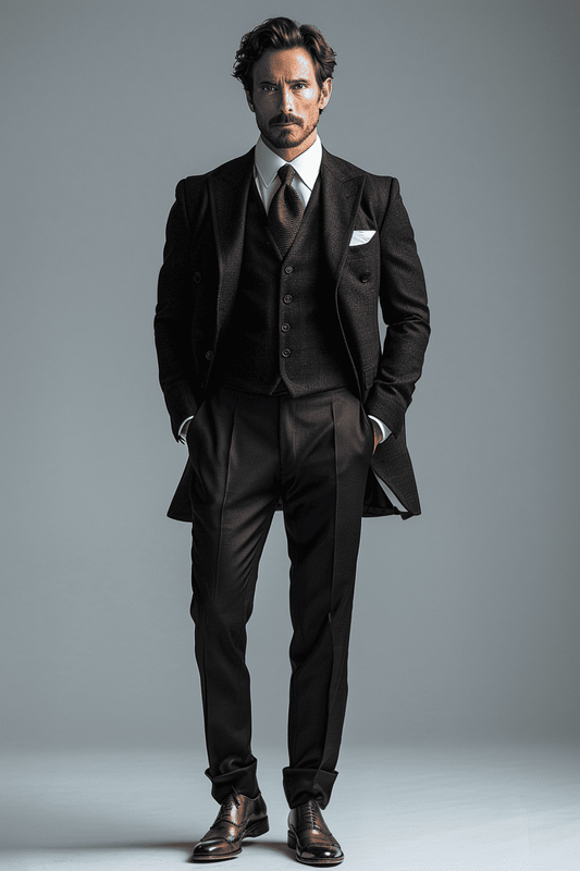 Black Silk Blend Tuxedo — Custom Made to Measure