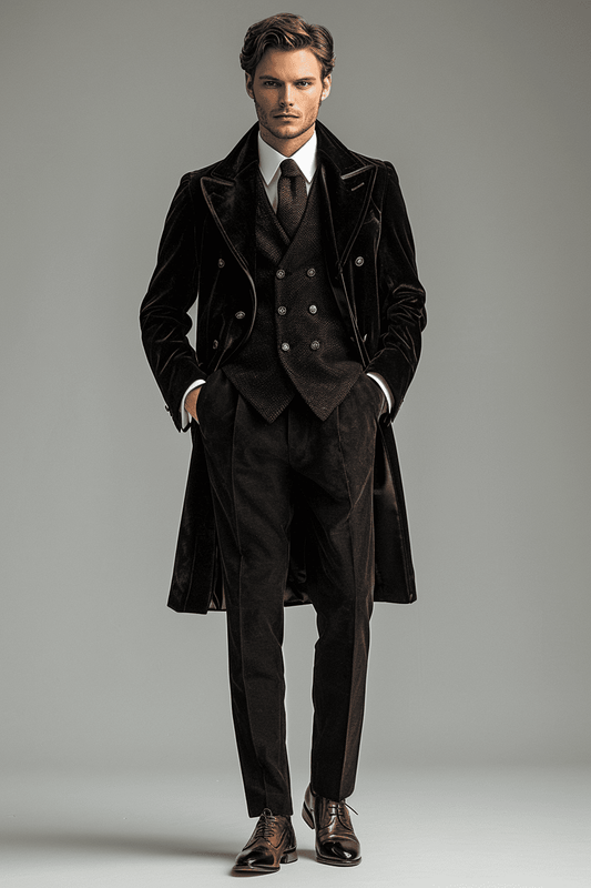 Black Velvet Wedding Suit — Custom Made to Measure