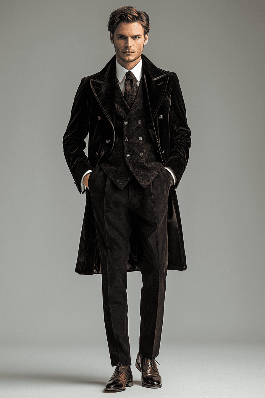 Black Velvet Wedding Suit — Custom Made to Measure