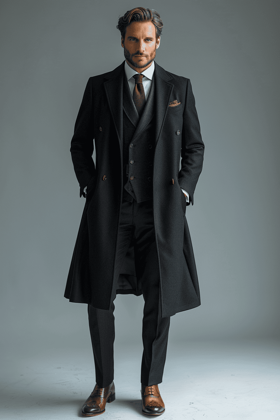 Black Wool Prom Suit — Custom Made to Measure