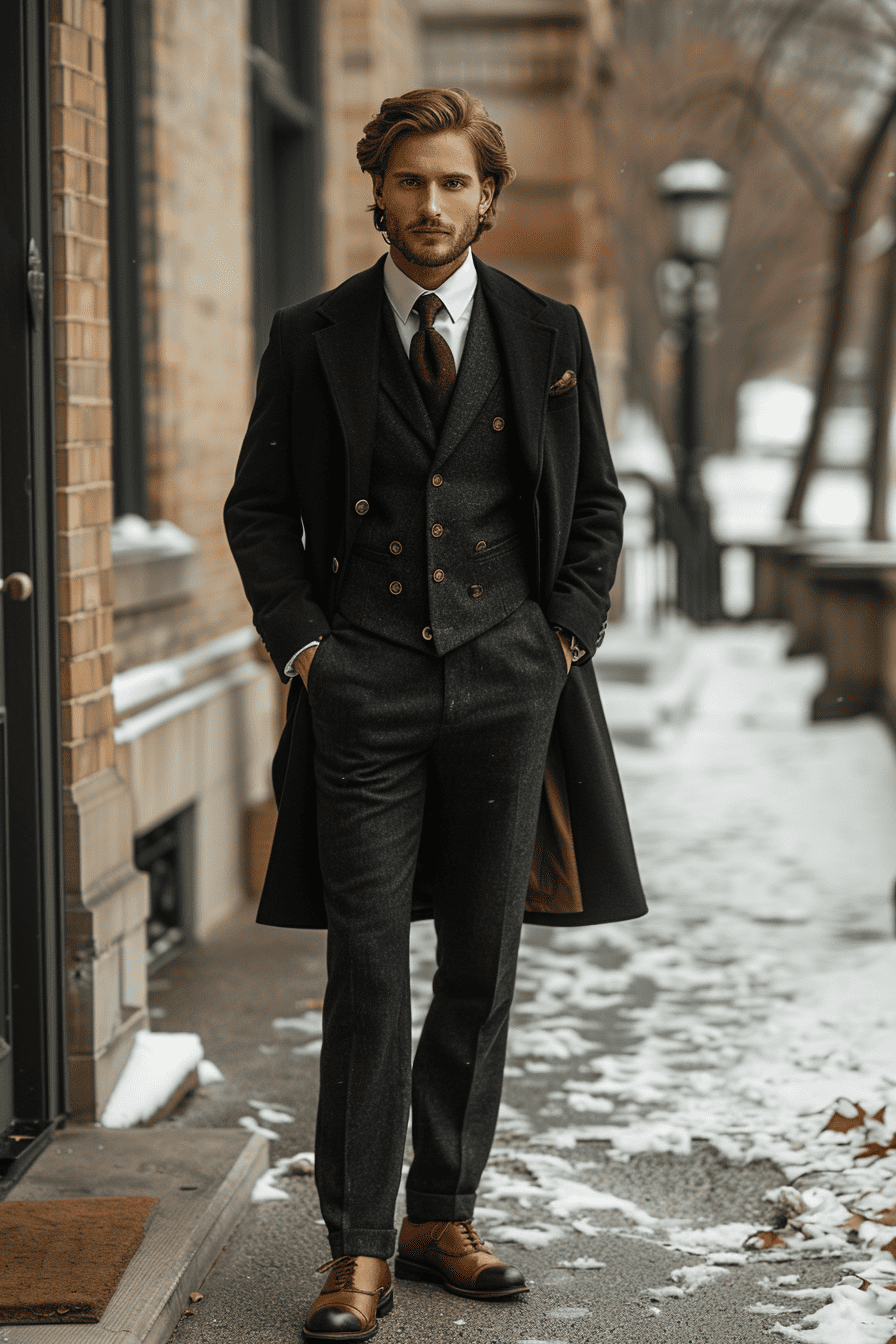Black Wool Wedding Suit — Custom Made to Measure
