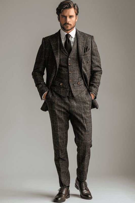 Charcoal Wool Tuxedo — Custom Made to Measure