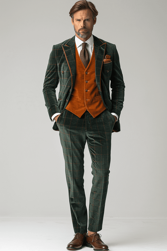 Copper Velvet Tuxedo — Custom Made to Measure