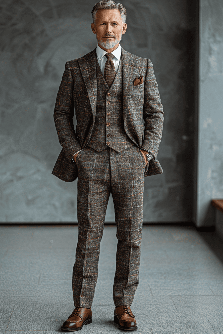 Dove Gray Wool Business Suit — Custom Made to Measure