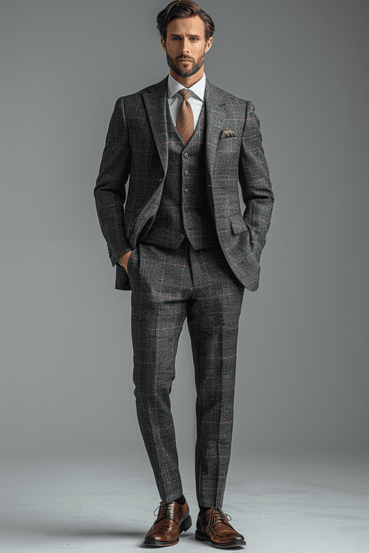 Graphite Gray Wool Tuxedo — Custom Made to Measure