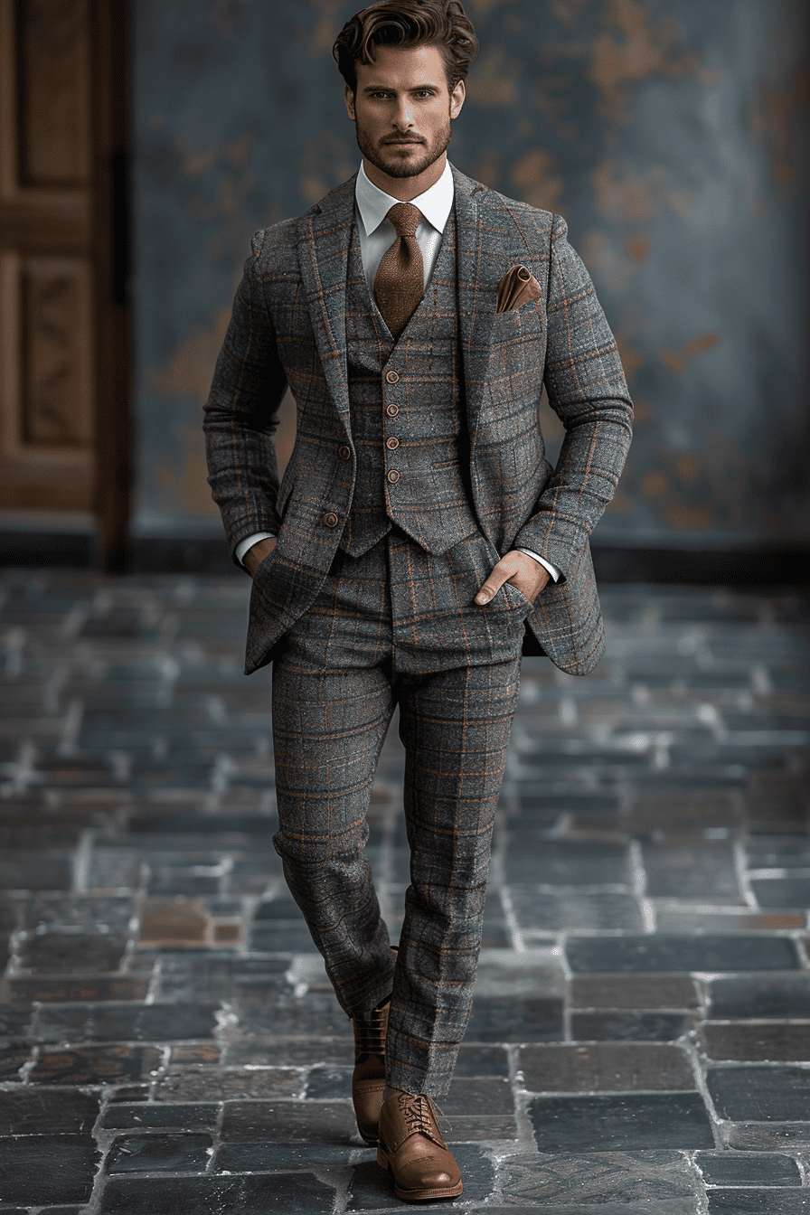 Graphite Gray Silk Blend Cocktail Party Suit — Custom Made to Measure