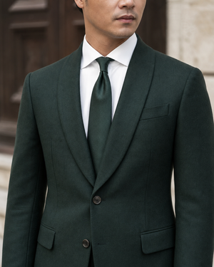 Green Wool Shawl Lapel Suit — Custom Made to Measure — 4