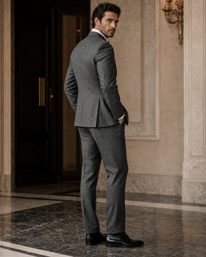 Grey Tweed Winter Suit — Custom Made to Measure — 2