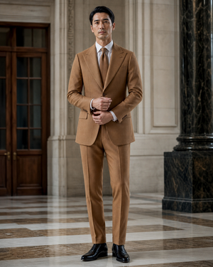 Honey Flannel Winter Suit — Custom Made to Measure — 1