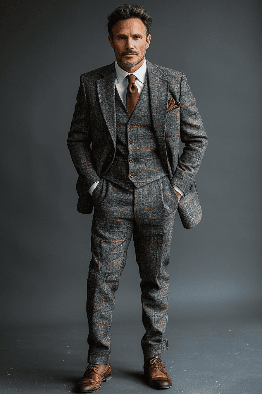 Light Grey Wool Wedding Suit — Custom Made to Measure