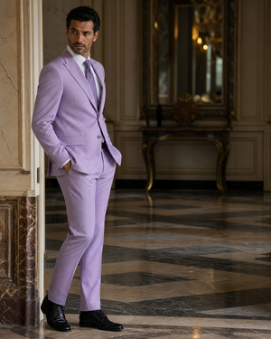 Lilac Seersucker Summer Suit — Custom Made to Measure — 2