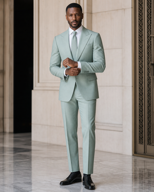 Mint Wool Winter Suit — Custom Made to Measure — 1