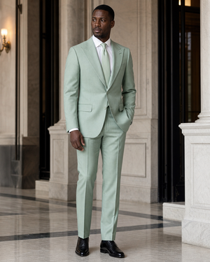 Mint Wool Winter Suit — Custom Made to Measure — 2