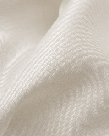 Off-White Silk Blend Shawl Lapel Suit - Custom Made to Measure fabric texture close up