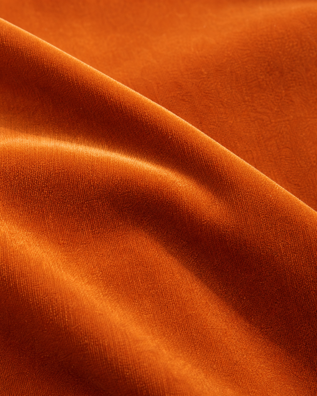 Orange Velvet Shawl Lapel Suit - Custom Made to Measure fabric texture close up