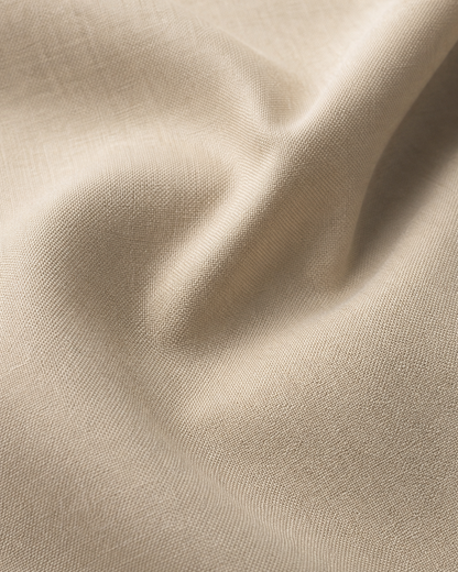 Sand Silk Blend Shawl Lapel Suit - Custom Made to Measure fabric texture close up