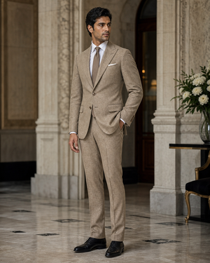 Sand Tweed Winter Suit — Custom Made to Measure — 2