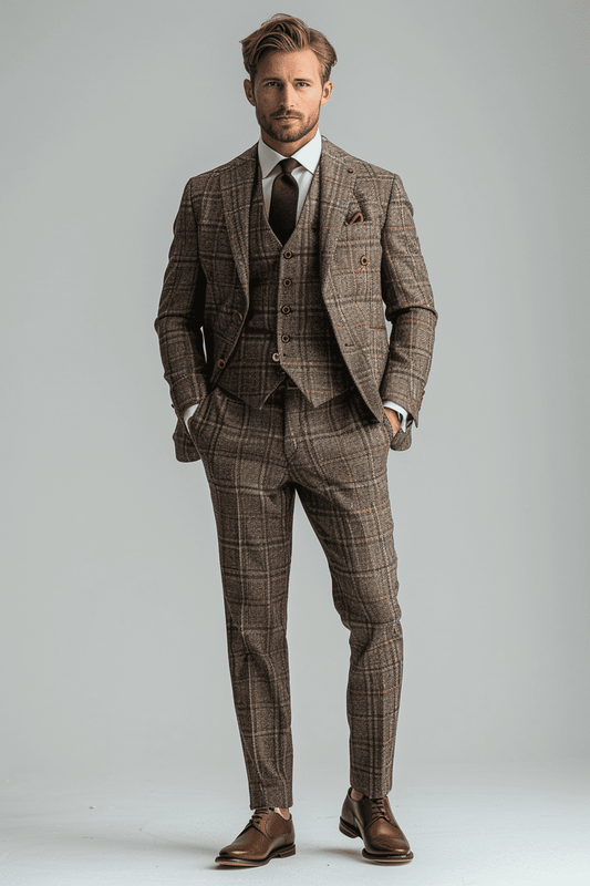 Silver Cotton Father of the Bride Suit — Custom Made