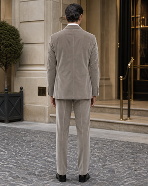 Stone Velvet Shawl Lapel Suit — Custom Made to Measure — 2