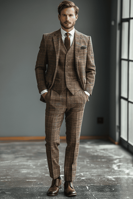 Stone Silk Blend Cocktail Party Suit — Custom Made to Measure
