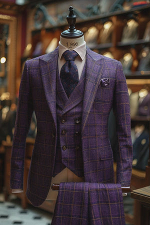 Navy Blue Wool Suit — Custom Made to Measure — 2