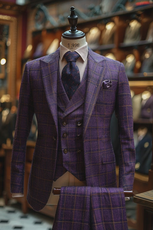 Premium Navy Blue Wool — SuitedNoir