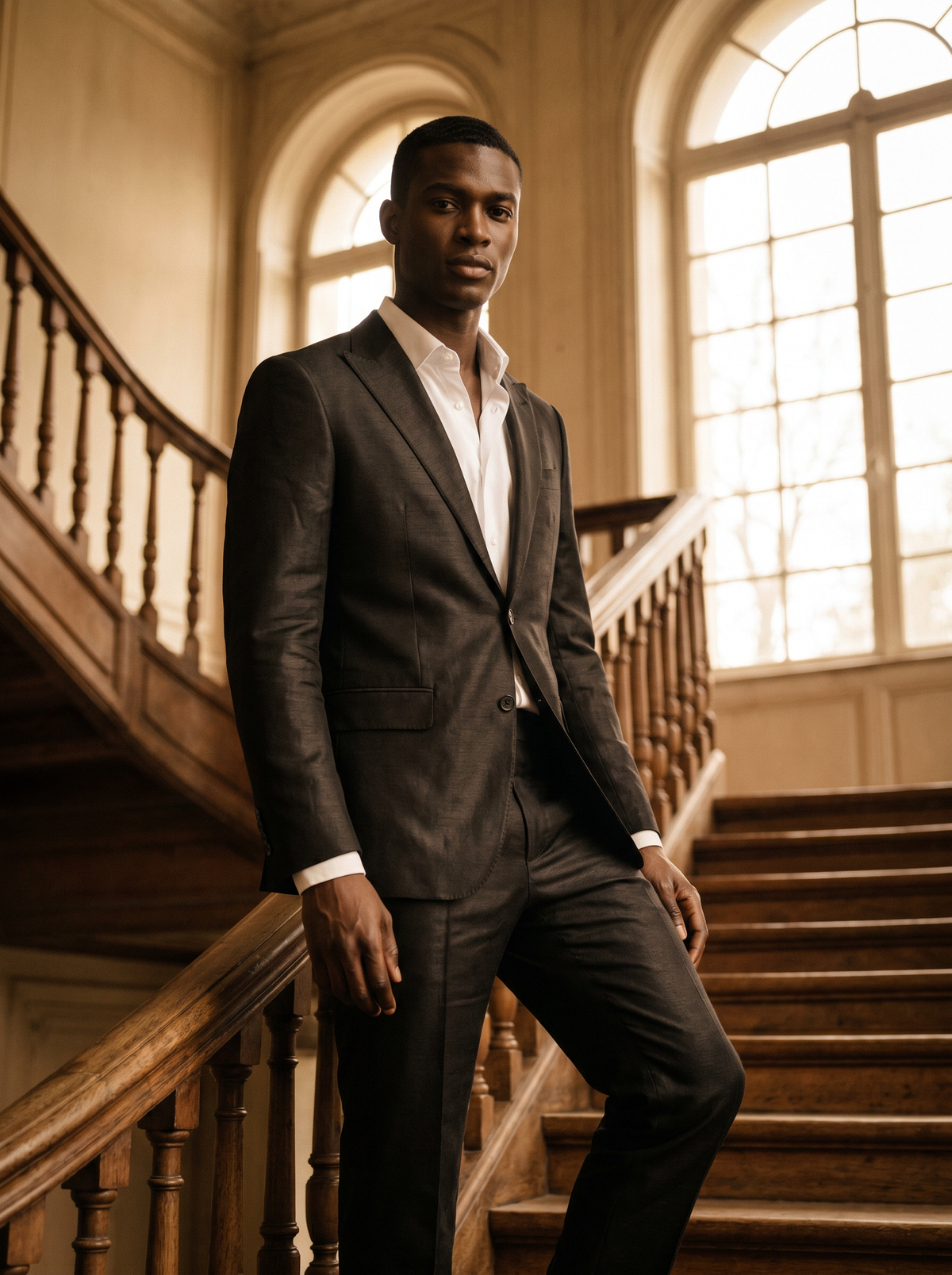 Black Silk Blend Suit — Custom Made to Measure