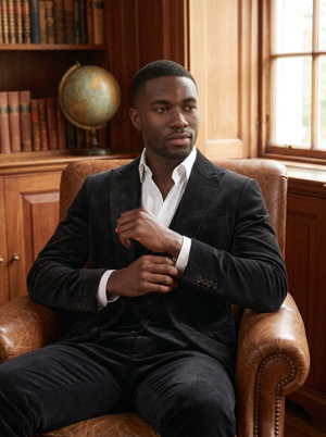 Black Velvet 3-Piece Suit — Custom Made to Measure — 3