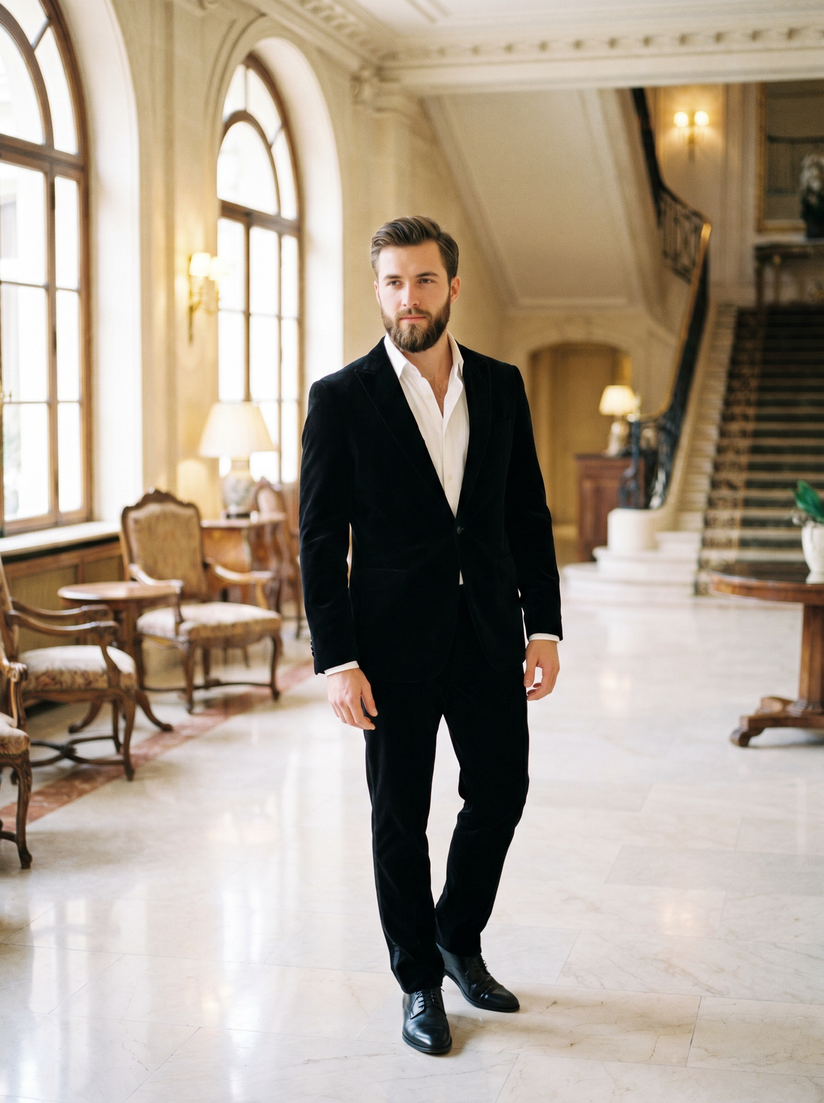 Black Velvet Suit — Custom Made to Measure