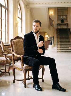 Black Velvet Suit — Custom Made to Measure — 3