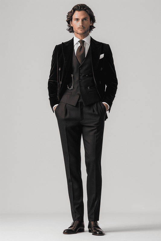 Black Velvet Tuxedo — Custom Made to Measure