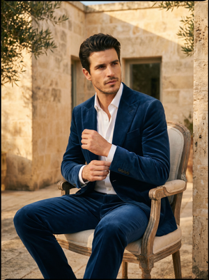 Blue Velvet Suit — Custom Made to Measure — 3
