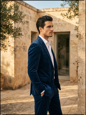 Blue Velvet Suit — Custom Made to Measure — 2