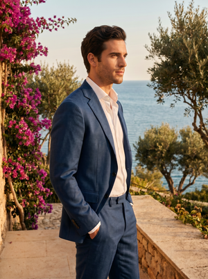 Blue Wool Suit — Custom Made to Measure — 2