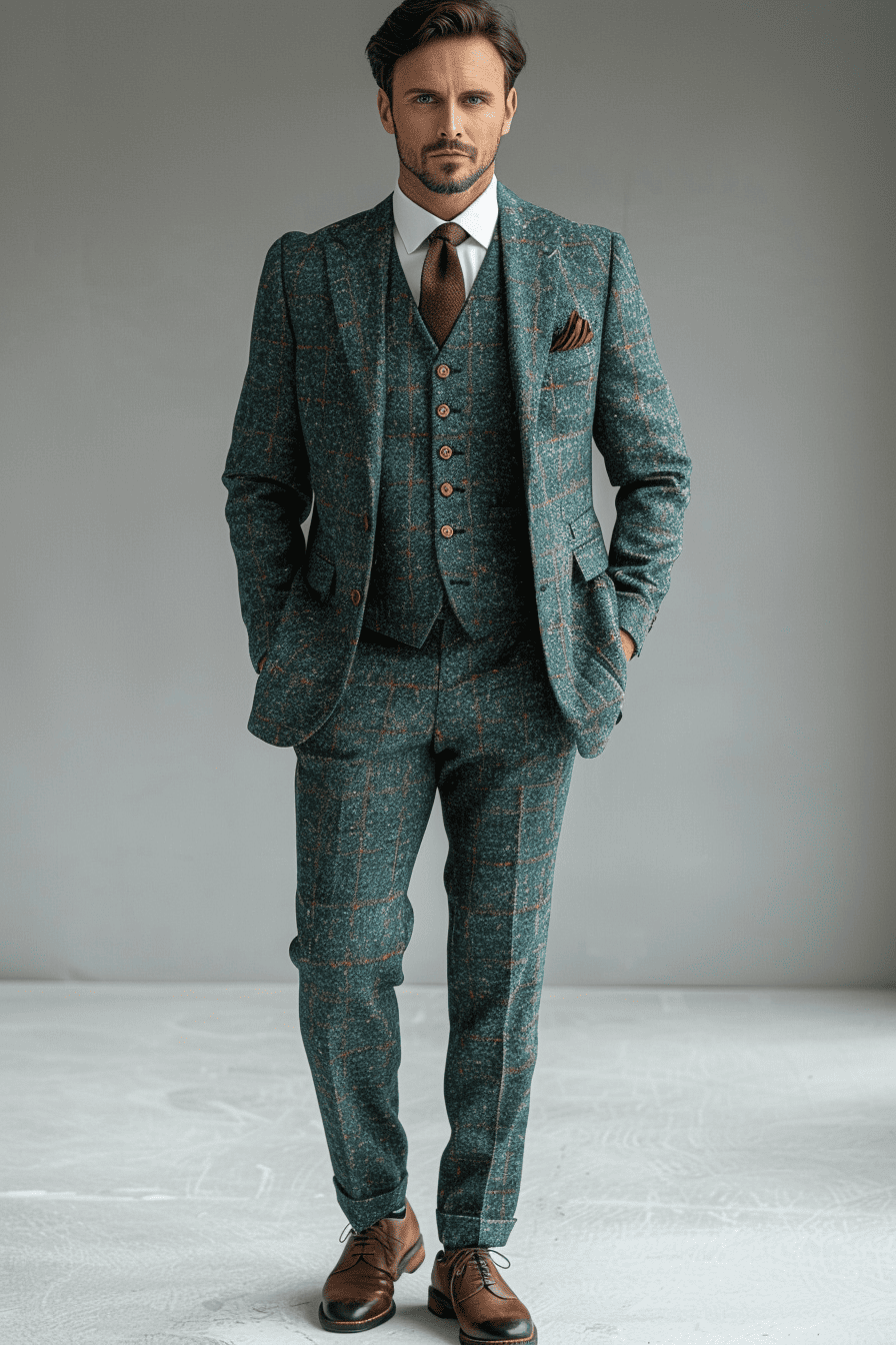 Blue Linen Graduation Suit — Custom Made to Measure