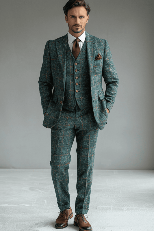 Blue Linen Graduation Suit — Custom Made to Measure