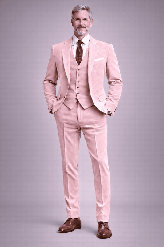 Blush Pink Linen Father of the Bride Suit — Custom Made