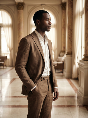 Brown Cotton Suit — Custom Made to Measure — 2